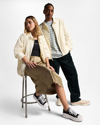 Converse Go-To Andover Coach's Women Jacket White NZ | C-09247659