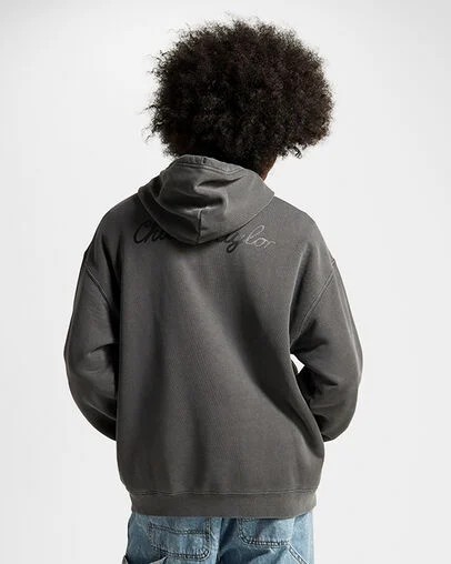 Converse Go-To Chuck 70 Loose Fit Men Hoodie Black NZ | C-85032679