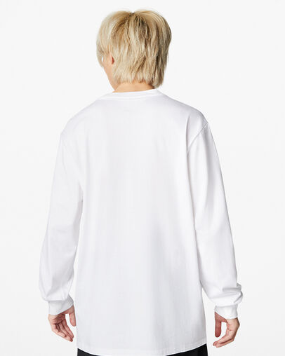 Converse Go-To Embroidered Star Chevron Standard-Fit Women T Shirts White NZ | C-42019789
