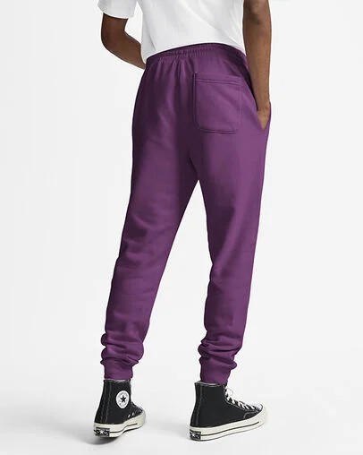 Converse Go-To Embroidered Star Chevron Standard-Fit Women Sweatpants Purple NZ | C-76934089