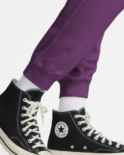 Converse Go-To Embroidered Star Chevron Standard-Fit Women Sweatpants Purple NZ | C-76934089