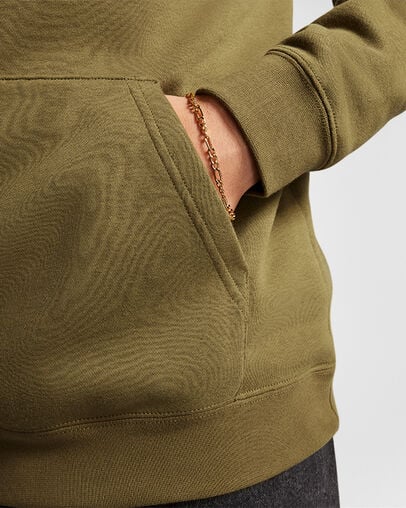Converse Go-To Embroidered Star Chevron Standard-Fit Fleece Women Hoodie Olive NZ | C-61328949