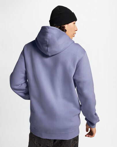 Converse Go-To Embroidered Star Chevron Standard-Fit Fleece Men Hoodie Lavender Grey NZ | C-19427039