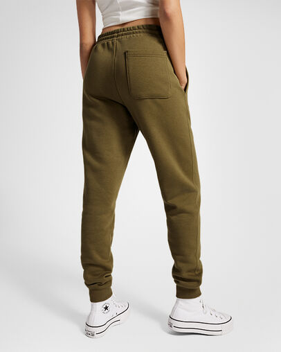 Converse Go-To Embroidered Star Chevron Standard-Fit Men Sweatpants Olive NZ | C-36140989