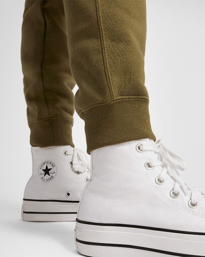 Converse Go-To Embroidered Star Chevron Standard-Fit Men Sweatpants Olive NZ | C-36140989