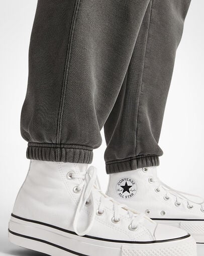 Converse Go-To Sneaker Patch Loose-Fit Women Sweatpants Black NZ | C-20143699