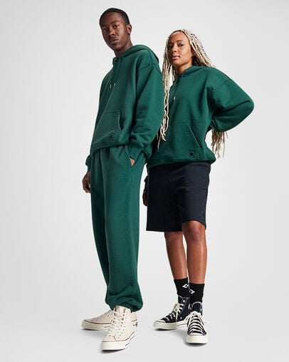 Converse Gold Standard Loose-Fit Men Hoodie Green NZ | C-46570899