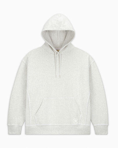 Converse Gold Standard Loose-Fit Men Hoodie Light Grey NZ | C-32670489
