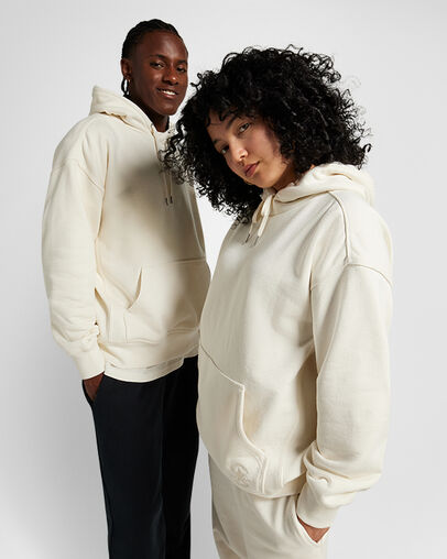 Converse Gold Standard Loose-Fit Men Hoodie White NZ | C-81304699