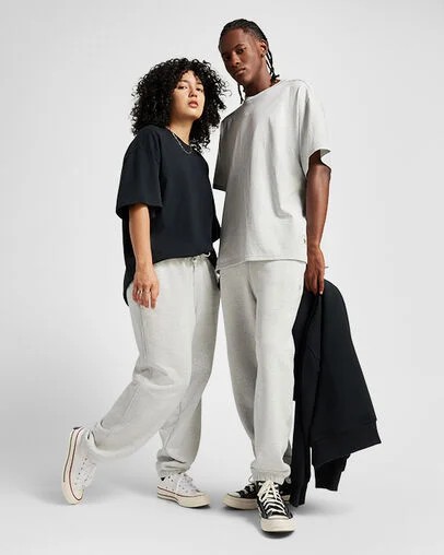 Converse Gold Standard Men Sweatpants Light Grey NZ | C-17649509