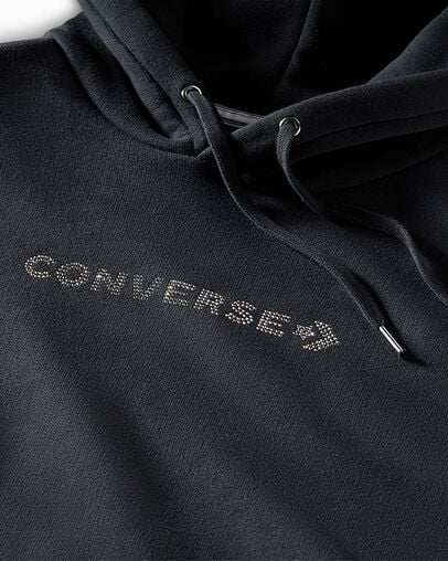 Converse Gold Standard with Swarovski® Crystals Women Hoodie Black NZ | C-35240969