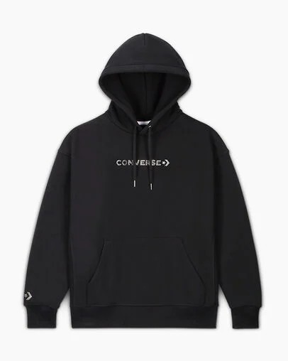 Converse Gold Standard with Swarovski® Crystals Women Hoodie Black NZ | C-35240969