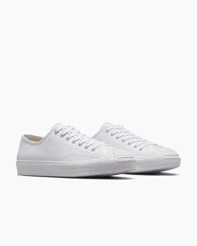 Converse Jack Purcell Leather Men Tennis Shoes White NZ | C-57436809