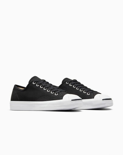 Converse Jack Purcell Men Canvas Shoes Black / White NZ | C-29078469