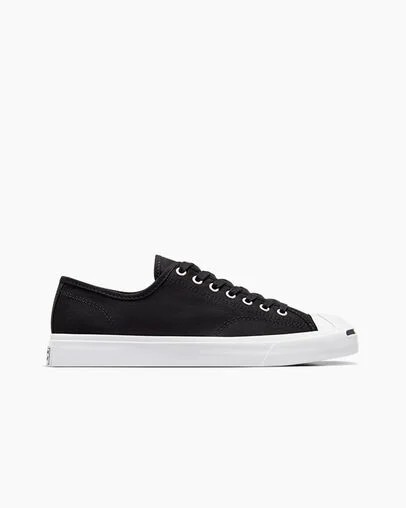 Converse Jack Purcell Men Canvas Shoes Black / White NZ | C-29078469