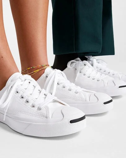 Converse Jack Purcell Men Canvas Shoes White / Black NZ | C-54381729