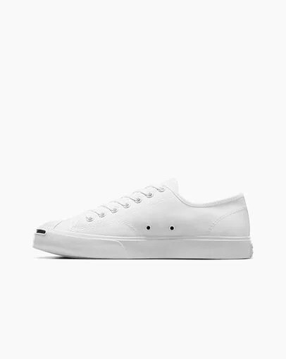Converse Jack Purcell Men Canvas Shoes White / Black NZ | C-54381729