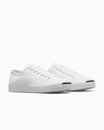 Converse Jack Purcell Men Canvas Shoes White / Black NZ | C-54381729