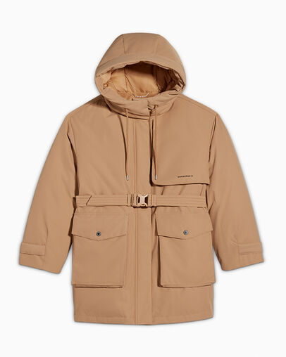 Converse Mid Down Women Jacket Coffee NZ | C-96241579