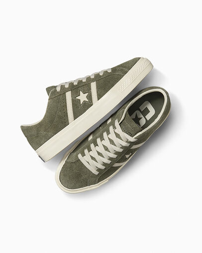 Converse One Star Academy Pro Suede Men Skate Shoes Dark Green / Black NZ | C-49081539