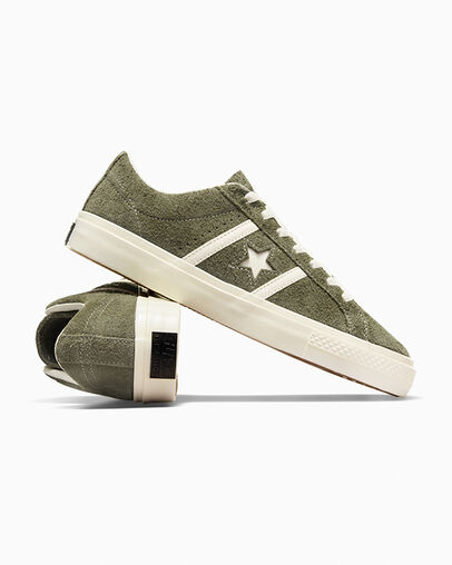Converse One Star Academy Pro Suede Men Skate Shoes Dark Green / Black NZ | C-49081539