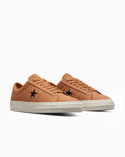 Converse One Star Pro Men Skate Shoes Brown NZ | C-69402319