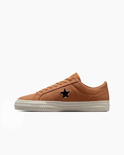 Converse One Star Pro Women Skate Shoes Brown NZ | C-34981259