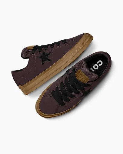 Converse One Star Puff Men Skate Shoes Burgundy / Black NZ | C-75264939