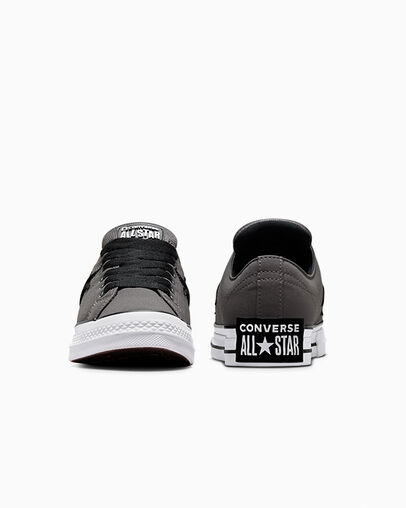 Converse One Star Puff Men Skate Shoes Black / White NZ | C-61043789