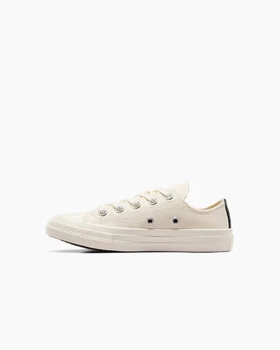 Converse PLAY Comme des Garçons Single Heart Chuck 70 Kids' Sneakers White / Red / Black NZ | C-75493269