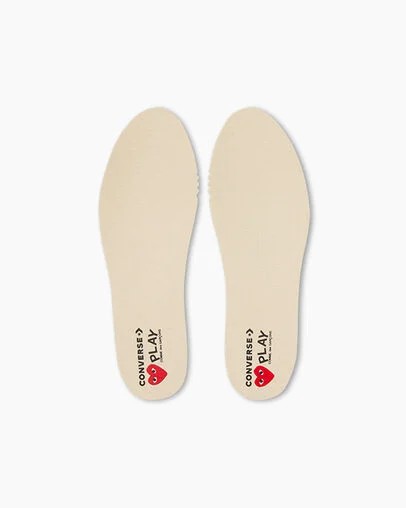 Converse PLAY Comme des Garçons Single Heart Chuck 70 Kids' Sneakers White / Red / Black NZ | C-04791529