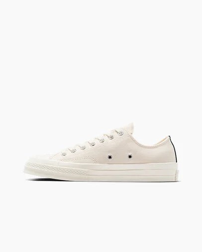 Converse PLAY Comme des Garçons Single Heart Chuck 70 Men Sneakers White / Black / Red NZ | C-24387509