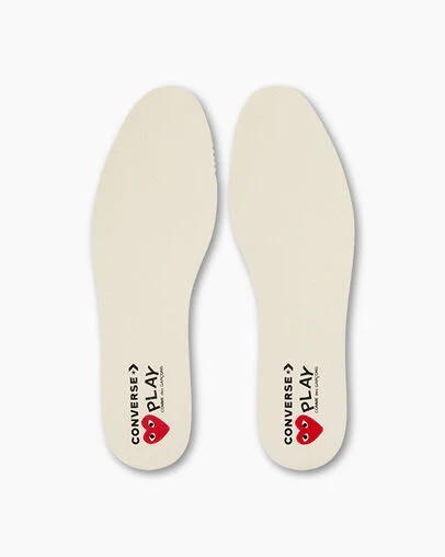 Converse PLAY Comme des Garçons Single Heart Chuck 70 Men Sneakers White / Black / Red NZ | C-24387509