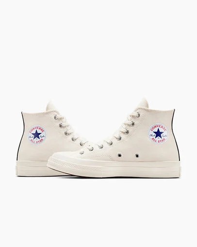 Converse PLAY Comme des Garçons Single Heart Chuck 70 Men Sneakers White / Red / Black NZ | C-45683279