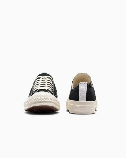 Converse PLAY Comme des Garçons Single Heart Chuck 70 Women Sneakers Black / Red NZ | C-34675199