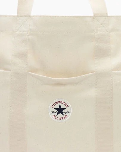 Converse Premium Canvas Men Tote Bag Beige NZ | C-76423959