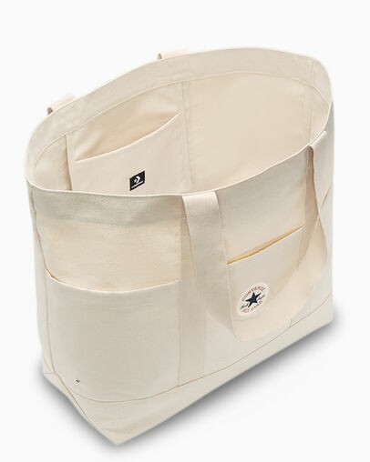 Converse Premium Canvas Men Tote Bag Beige NZ | C-76423959