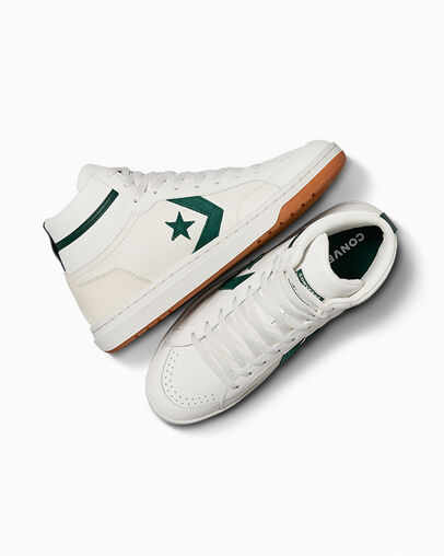 Converse Pro Blaze Classic Sport Luxe Women Basketball Shoes White / Green NZ | C-92051349