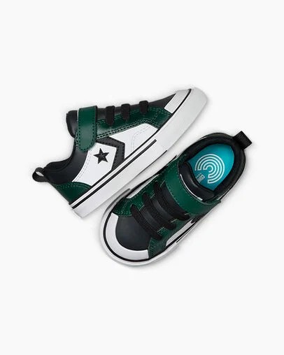 Converse Pro Blaze Kids' Sneakers Green / Black / White NZ | C-58492019