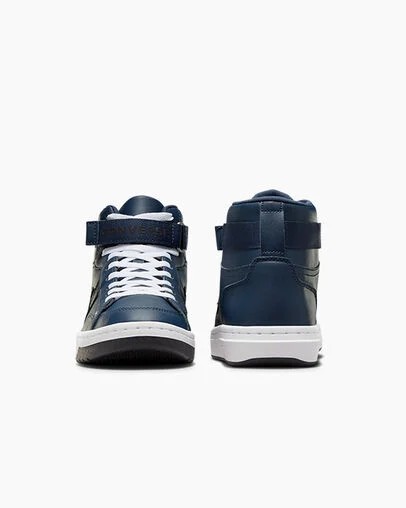 Converse Pro Blaze V2 Leather Women Basketball Shoes Navy / Black / White NZ | C-28374659