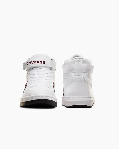 Converse Pro Blaze V2 Leather Women Basketball Shoes White / Pink NZ | C-15274899