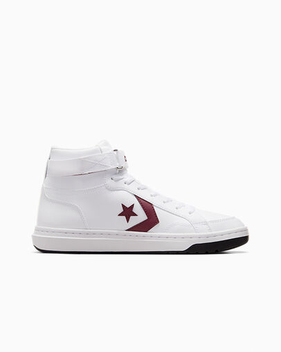 Converse Pro Blaze V2 Leather Women Basketball Shoes White / Pink NZ | C-15274899