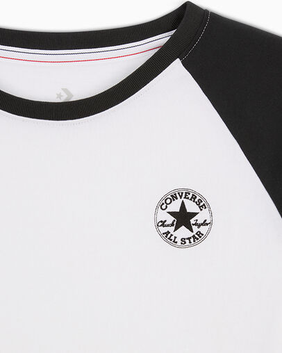 Converse Raglan Women Long Sleeve Tops White NZ | C-28913749