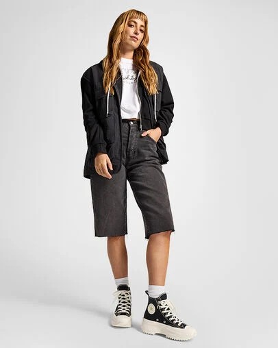 Converse Run Star Hike Charms Women Sneakers Black / Gold NZ | C-83076419