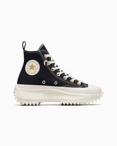 Converse Run Star Hike Charms Women Sneakers Black / Gold NZ | C-83076419
