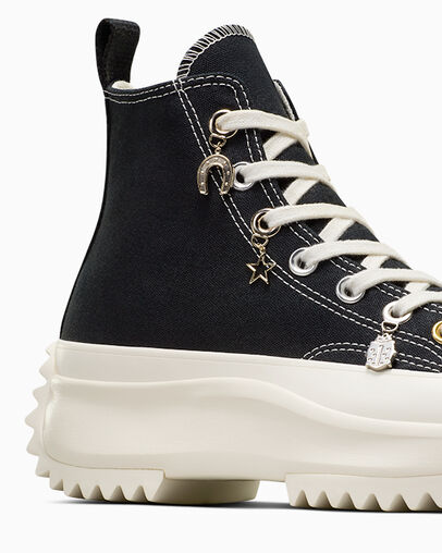 Converse Run Star Hike Charms Women Sneakers Black / Gold NZ | C-71058239