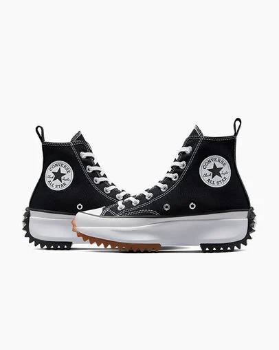 Converse Run Star Hike Men Platform Shoes Black / White NZ | C-04635129