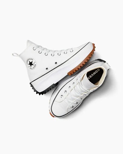Converse Run Star Hike Men Platform Shoes White / Black NZ | C-06597439