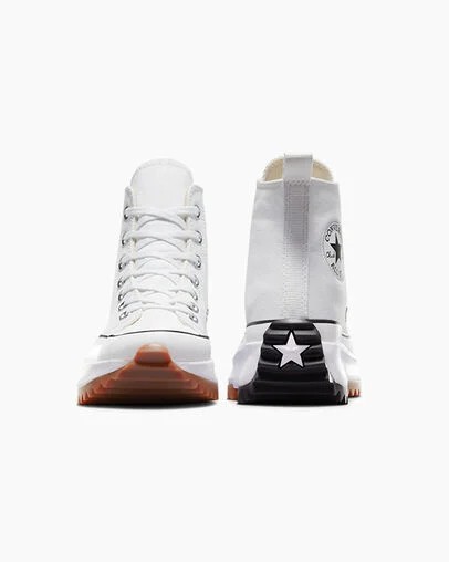 Converse Run Star Hike Men Platform Shoes White / Black NZ | C-06597439