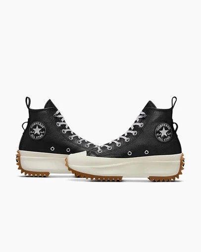 Converse Run Star Hike Women Platform Shoes Black / Orange NZ | C-87901659